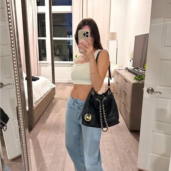 Vintage michael kors real leather bucket bag - Picture 6 of 6